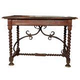 18th c SPANISH WALNUT TABLE