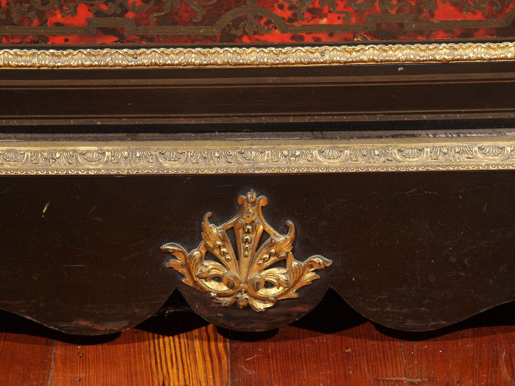French FRENCH NAPOLEON III BOULLE MUSIC CABINET For Sale