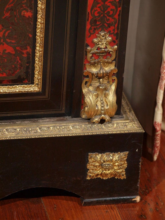 19th Century FRENCH NAPOLEON III BOULLE MUSIC CABINET For Sale