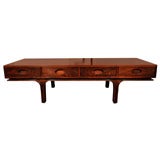 Vintage Mid-20th Century Rosewood Cocktail Table