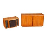 Vintage Rare studio stereo cabinet and speaker cabinet by John Kapel
