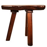 Three-Leg Wood and Iron Table