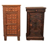 19th Century Black Forest Twig and Tramp Art Night Stands