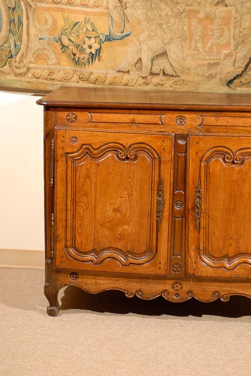 French 18th century Louis XV Oak Buffet, France ca. 1760 For Sale