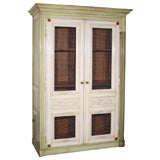 Green & White Painted Cabinet