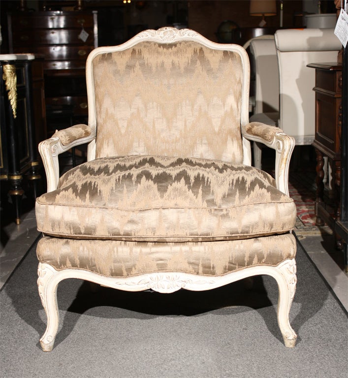 Pair of Maison Jansen Painted Fauteuils