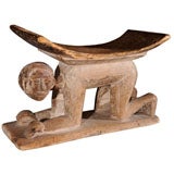African Ashanti Stool, hand carved, early 20th c.