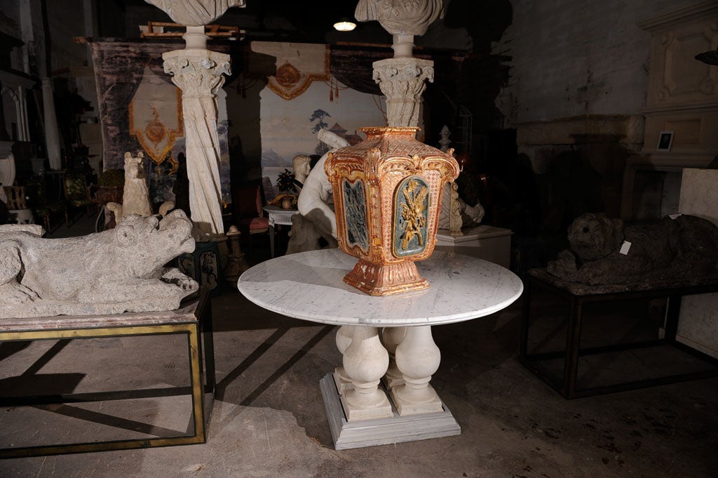 Exquisitely painted 18th Century French tabernacle