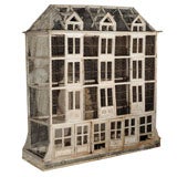 Birdcage, large, French, weathered wood and chicken wire
