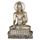 BRONZE FAR EASTERN SEATED DIETY