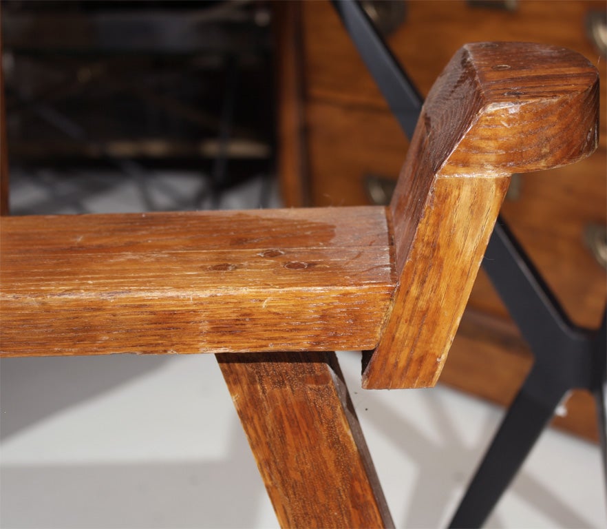American Handmade Oak Wood Birthing Chair For Sale