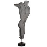 Black Mesh Wire Torso Sculpture