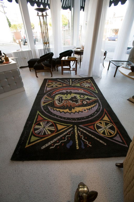 Wool Area Rug designed by Jean Cocteau 2