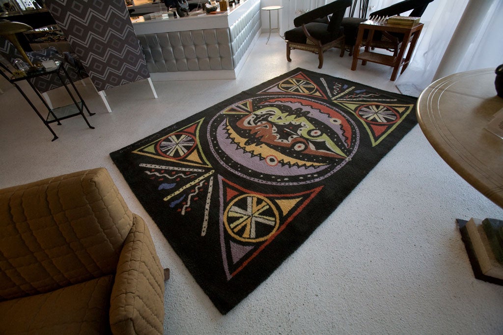 Wool Area Rug designed by Jean Cocteau 3