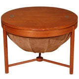 Teak Sewing/Side Table Designed By Rastad & Relling