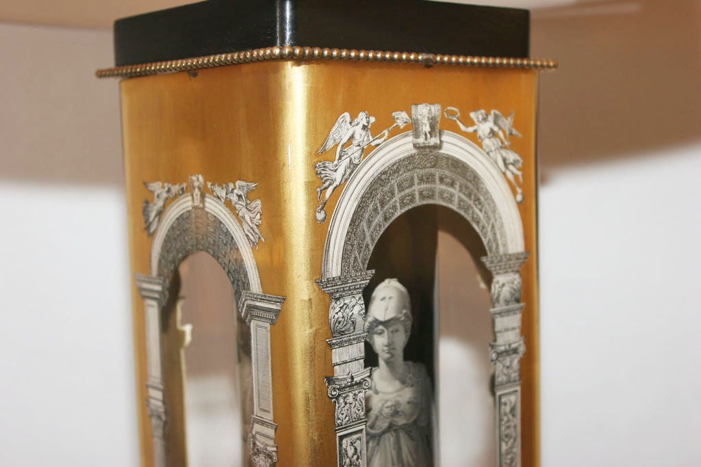 Mid-20th Century Pair of Classical Modern Lamps, Attributed to Fornasetti