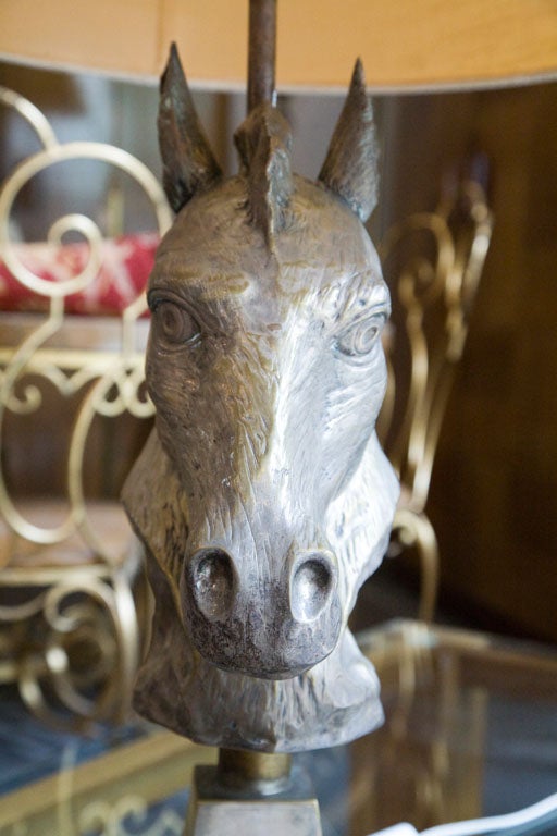 Italian horse head lamp 3