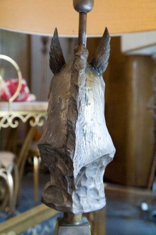 Italian horse head lamp 4