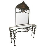 Chinoiserie Console and Mirror