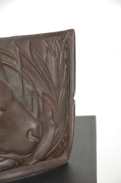 19th Century Cast Iron Bull Steer Cow Relief 2
