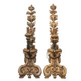 A Pair of Large Giltwood Wall Lights