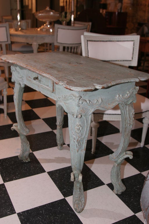 Austrian Table Blue Rococo 