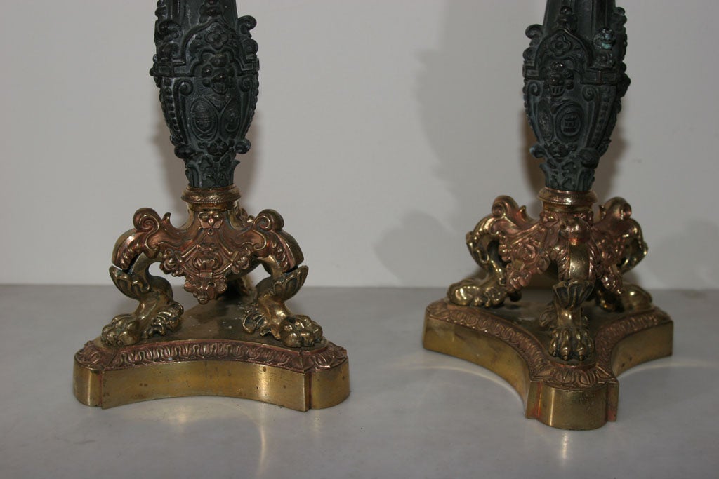 French A pair of Empire Candelabras France For Sale