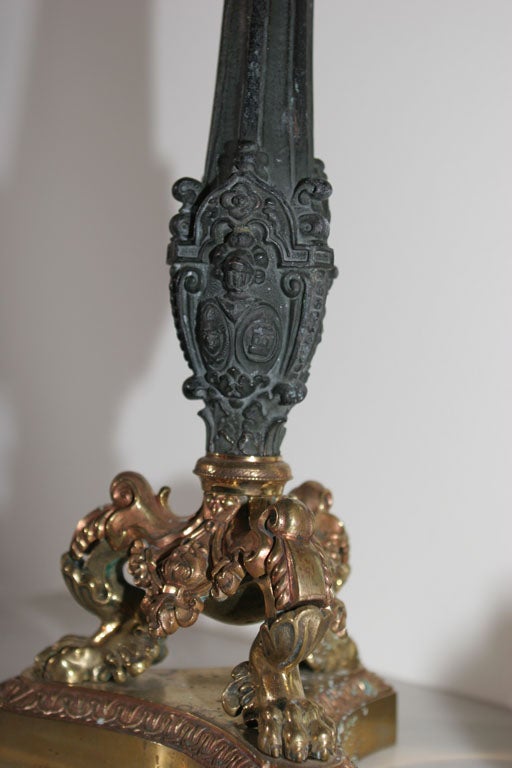 Una coppia di candelabri Impero Francia in vendita 3