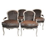 A set of four Swedish Rococo Armchairs