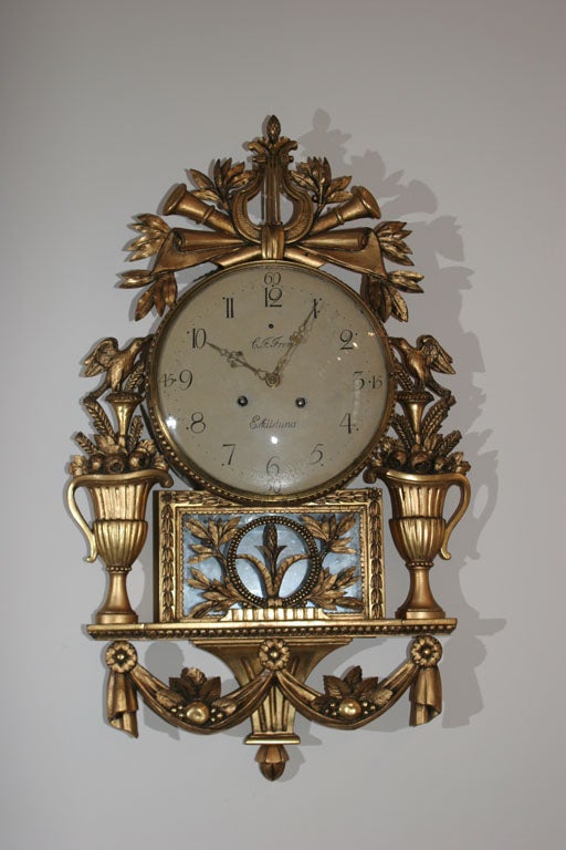 Swedish Neoclassical Wall clock
