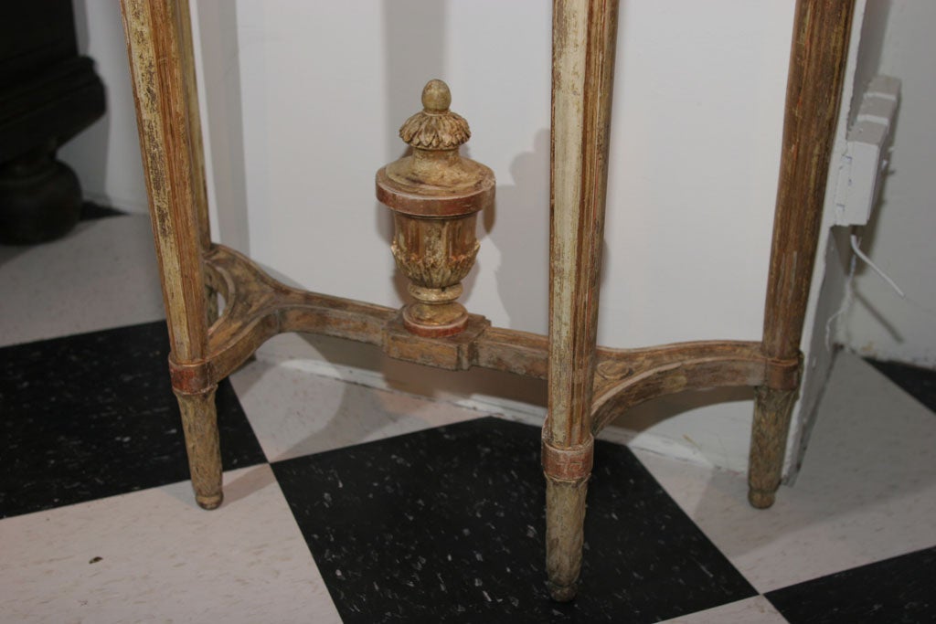 Carved Swedish Gustavian Console Table
