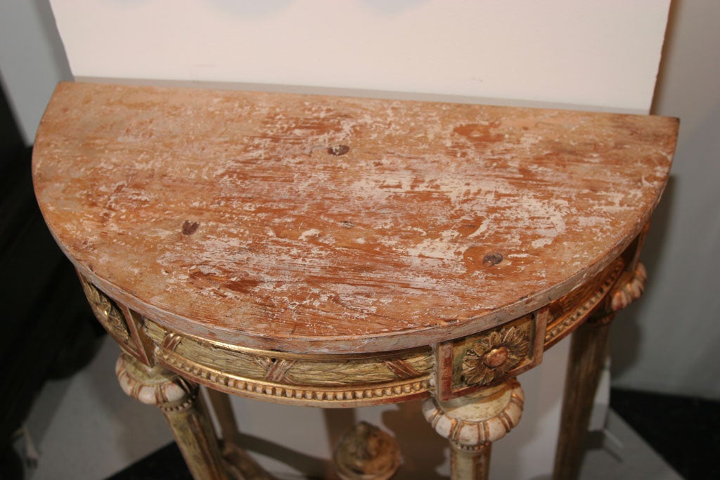 Giltwood Swedish Gustavian Console Table