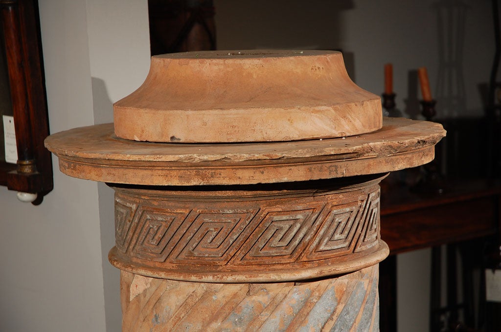 A Danish Terra Cotta Stove, Circa 1800 In Good Condition In Los Angeles, CA