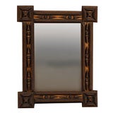 A Fabulous Carved Tramp Art Mirror