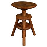Antique An English Country Swivel Stool, Circa 1880