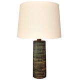 Gordon Martz extra tall ceramic table lamp with new shade