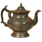 Antique American Pewter Teapot, New York, Circa 1840