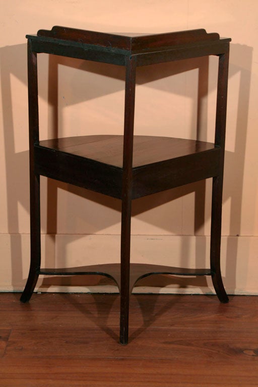 English Mahogany Corner Wash Stand, Circa 1820 3