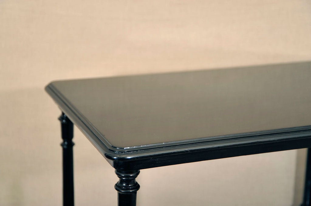 Two-Tier Ebonized Occasional Table, England, Late 19th Century