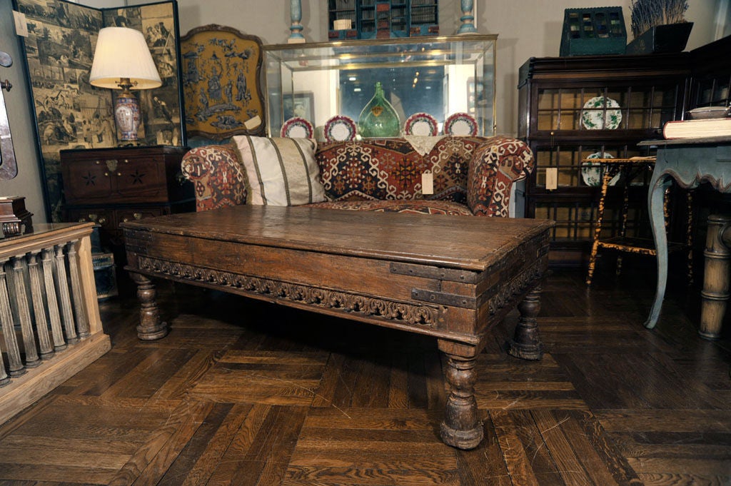 Anglo Indian Teakwood Coffee Table, Late 19th Century 6