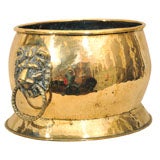 Oval Brass Jardiniere, England, Late 19th Century