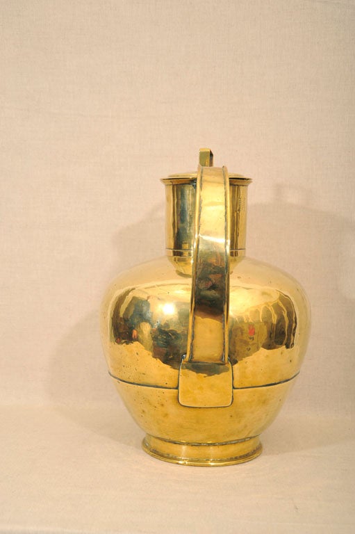 Large Dutch Brass Milk Jug, Netherlands, Late 19th Century 4