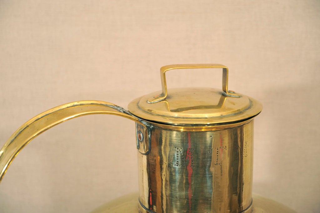 Large Dutch Brass Milk Jug, Netherlands, Late 19th Century 5