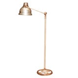 Industrial Floor Lamp with Rotating Arm