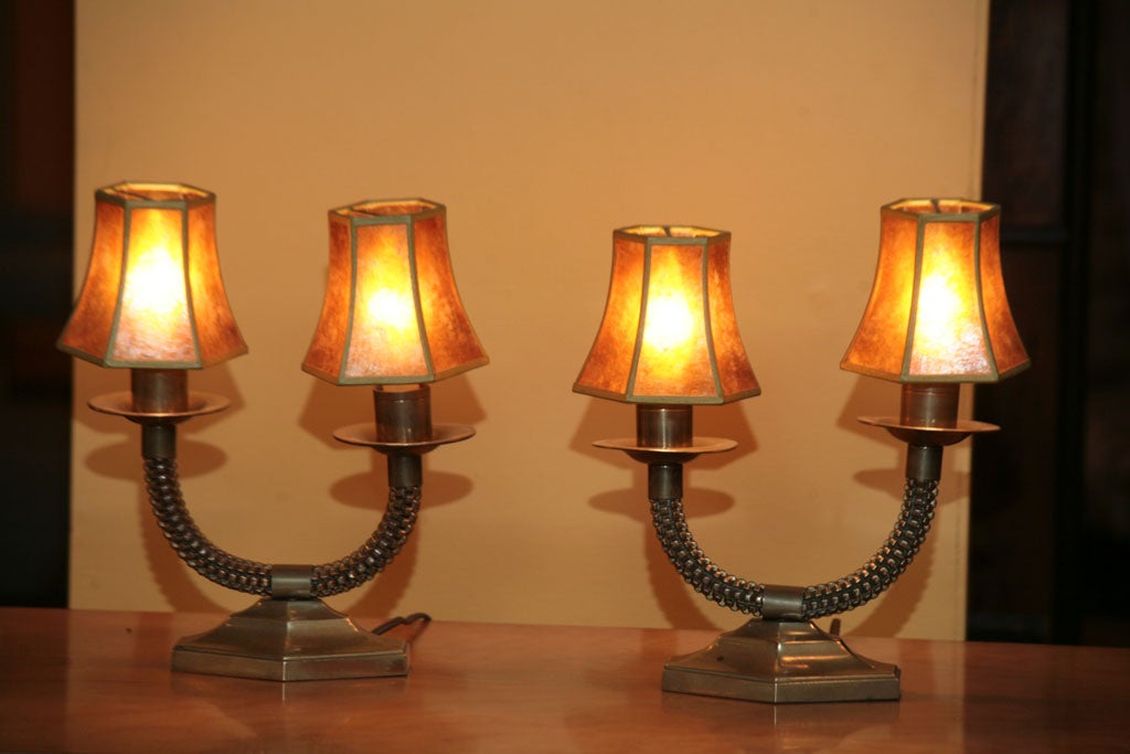 Brass Rope Twist Table lamps