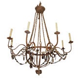 French Iron Rustic Chandelier