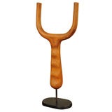 Carved Wood Sling-Shot Foundry Form