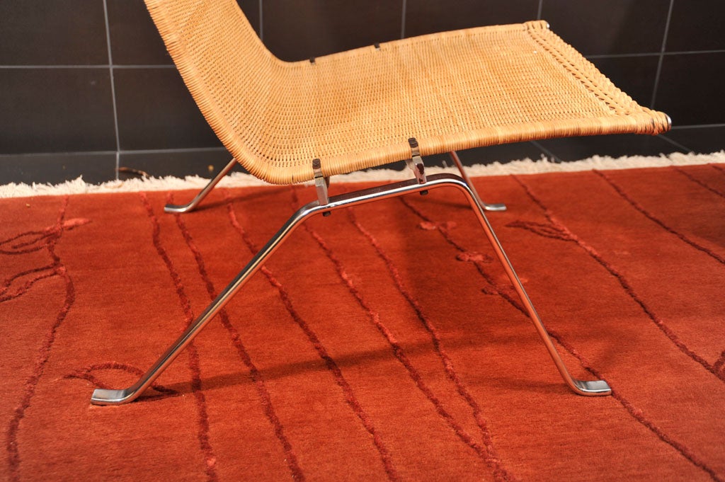Pair of Lounge Chairs by Poul Kjaerholm In Good Condition For Sale In Pompano Beach, FL