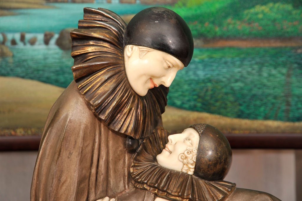 Skulptur von D. H. Chiparus, The Eternal Story (Französisch)