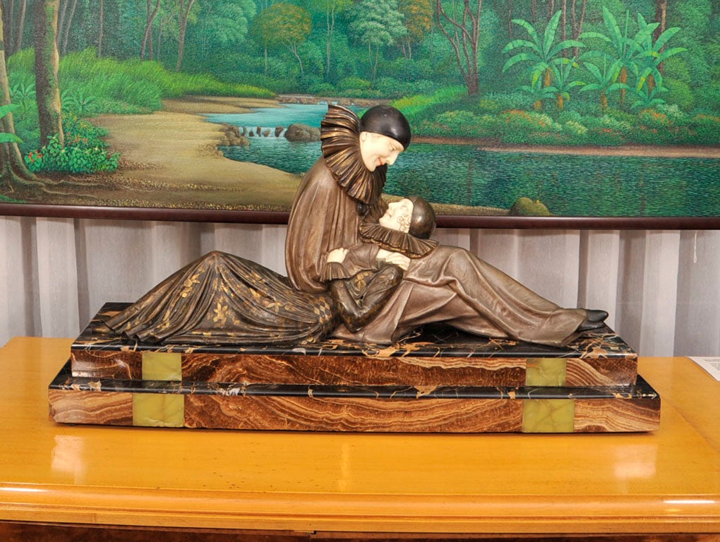 Skulptur von D. H. Chiparus, The Eternal Story 2
